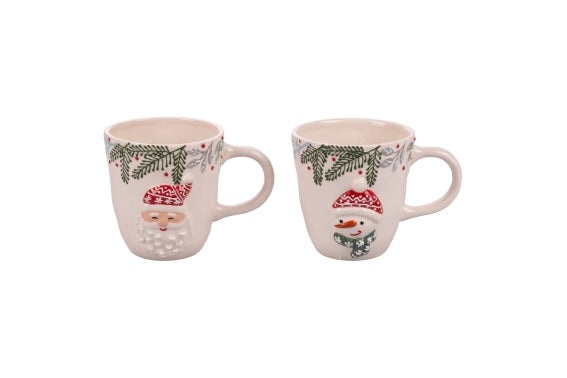 XMAS MUG 500 ML EMBOSSED 2 ASS - 2188167