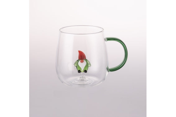 XMAS MUG BOROSILICATE GNOME 3D MUG 450ML - 2188289