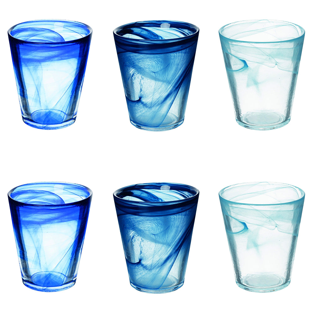 ALABASTRO OCEAN CONICAL SET 6 GLASSES 250ML - 2188595