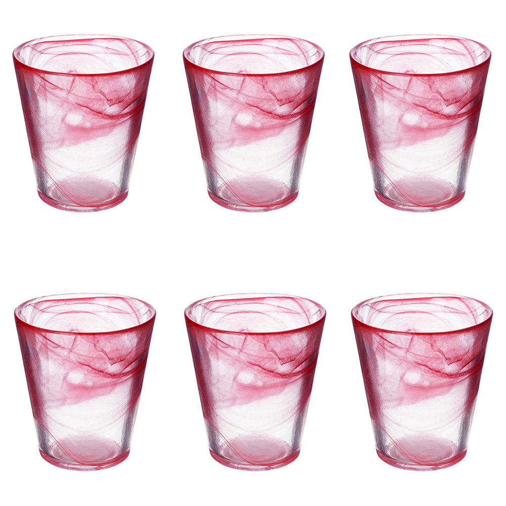 ALABASTRO CONICAL WATER GLASS 250ML RED - 2188596