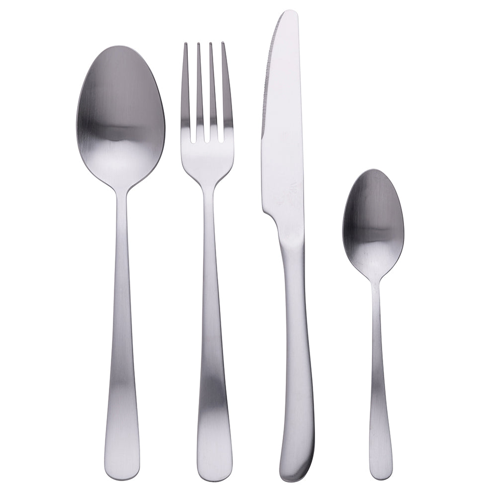ROUND CUTLERY SET MATT SILVER # - 5905215