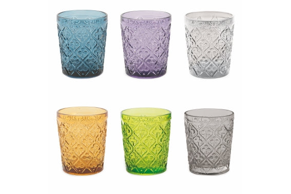 MARRAKECH SET 6 MULTICOLOR WATER GLASSES - 5905223