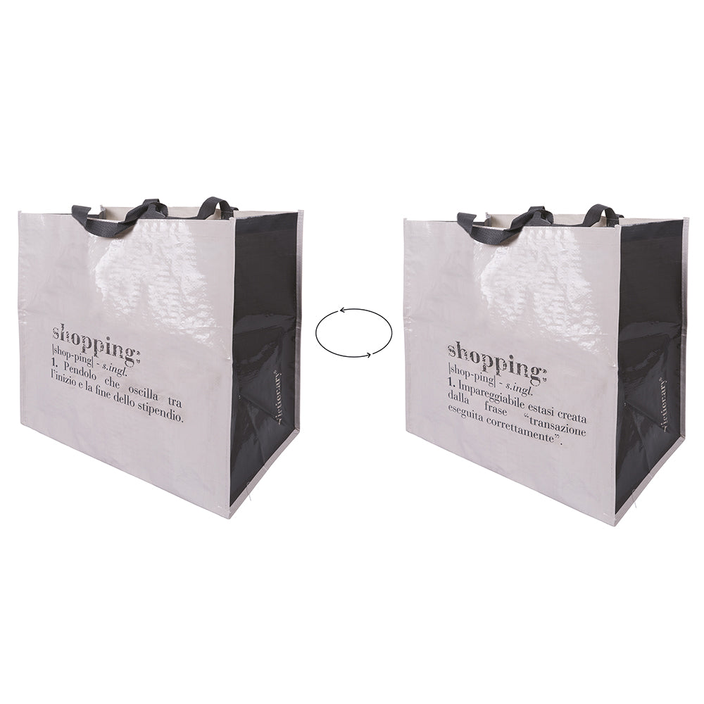 VICTIONARY SHOPPER BAG VD WHITE 45X45X25 CM - 5907319