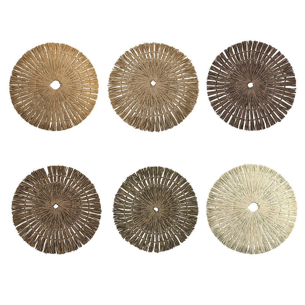 NATURE PAPER PLACEMAT 6 ASS . CHOCOLATE - 5910422