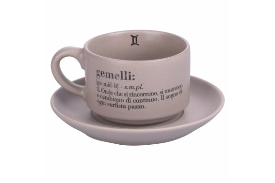 VICTIONARY GEMELLI COFFEE CUP SET W/SAUCER - 5910683