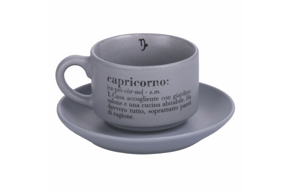 VICTIONARY CAPRICORNO COFFEE CUP AND SAUCER SET - 5910690