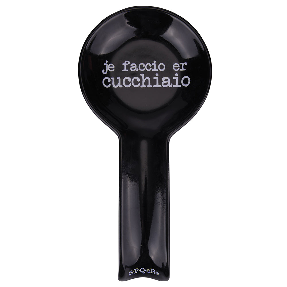SPOON BLACK LADLE-HOLDER JE FACCIO ER CUCCHAIO - 5910793