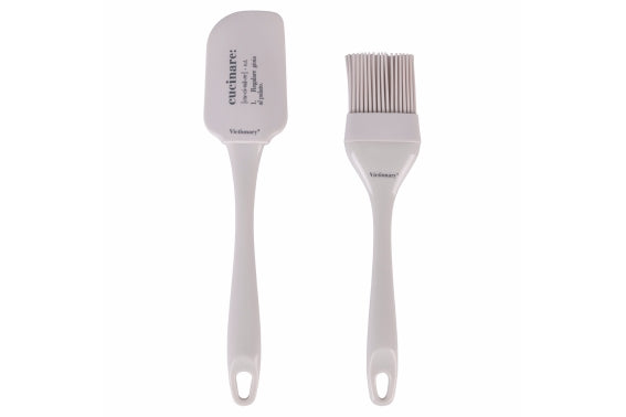 VICTIONARY SET 2 PCS SPATULA AND BRUSH COOKING - 5913882