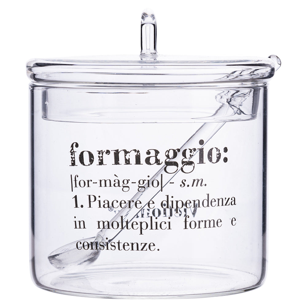 VICTIONARY CHEESE JAR SET WITH SPOON - 5914071