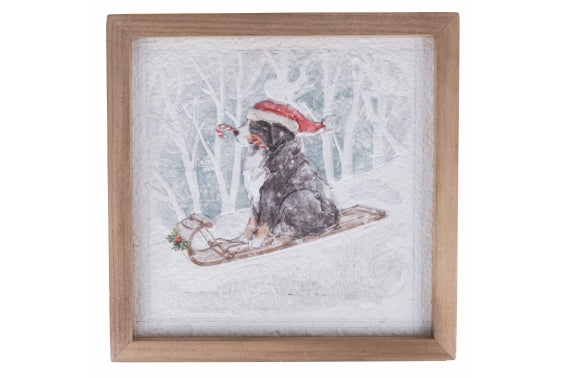 30 CM WOODEN SLIDE PAINTING - 5914331