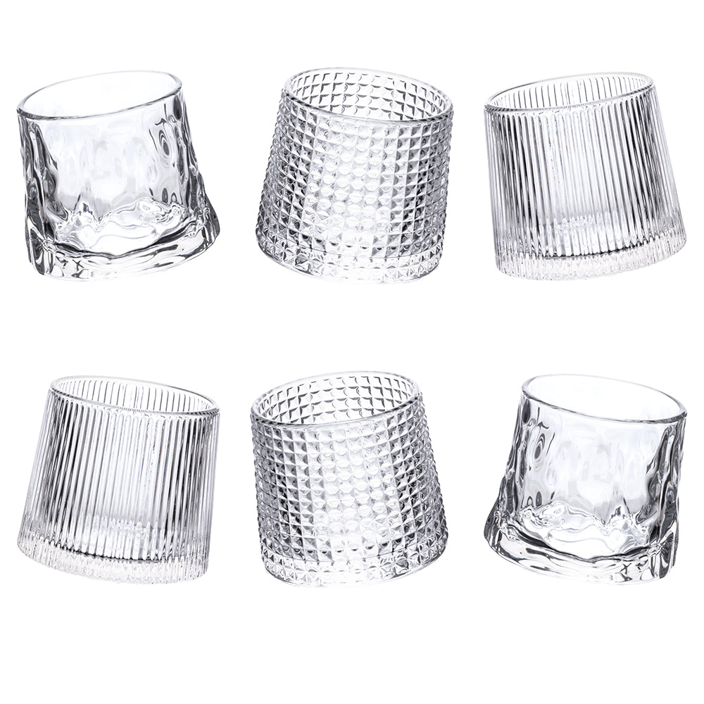 VINTAGE 6 TILTING LIQUEUR GLASSES SET - 5918553