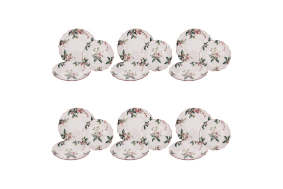 VINTAGE XMAS DINNER SET 18 PCS - 5919059