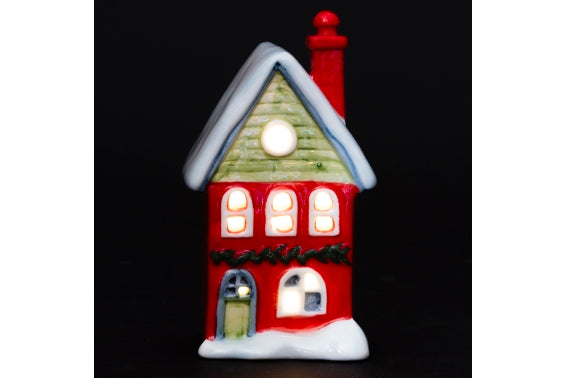 XMAS CERAMIC HOUSE LED 7*6*15 CM - 5919095