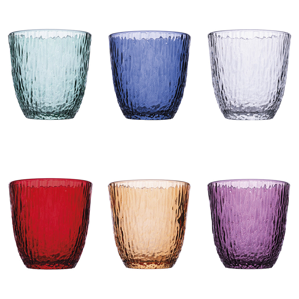 JUNGLE COLOUR SET OF 6 WATER GLASSES 300 ML - 5919641