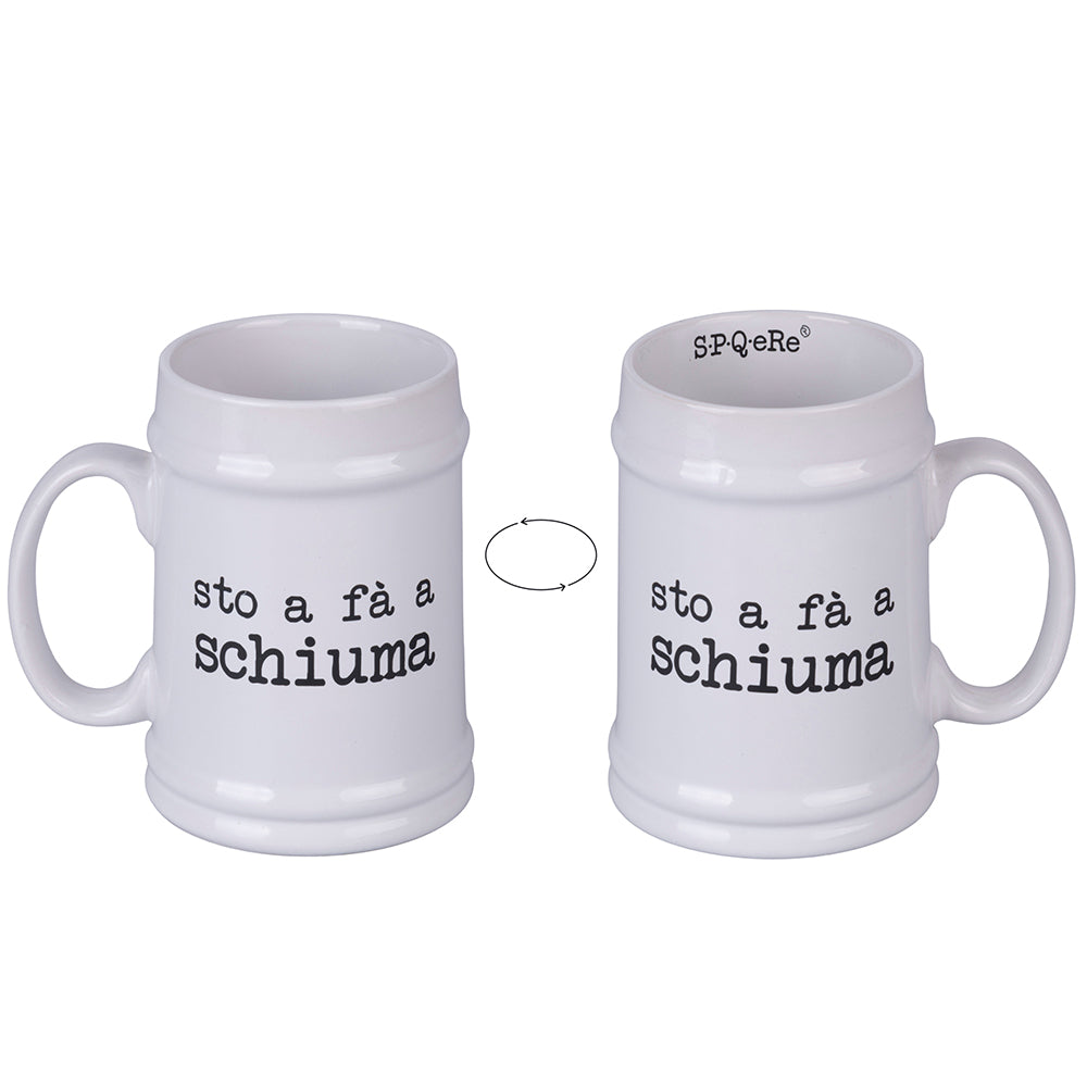 SPQERE WHITE BEER MUG 500 ML - 5919852