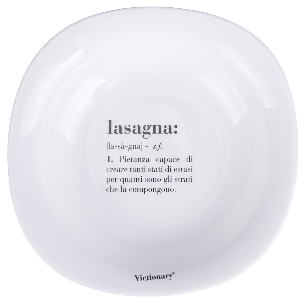 VICTIONARYSQUARED SOUP PLATE D23CM LASAGNA - 5920683