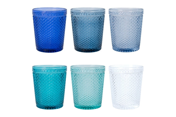 Honey Ocean Set 6 water glasses of glass 300 ml ocean 5920870