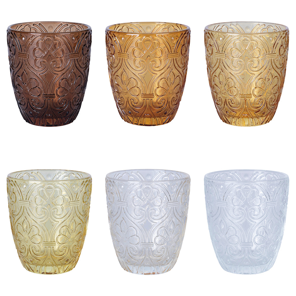 GRANADA SHADES OF CHOCOLATE GLASSES SET 6 PCS - 5920872