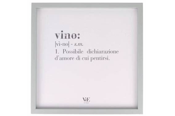 VICTIONARY CANVAS WINE 40X40 CM - 5920921