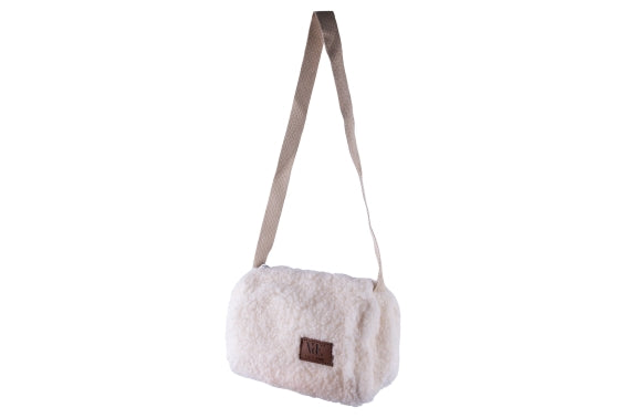 WHITE TEDDY HANDBAG 20X16X17CM / SHOULDER STRAP - 5920979