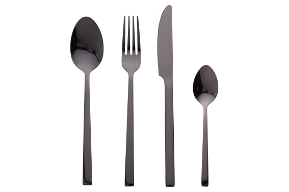 LEXINGTON CUTLERY SET 24 PCS BLACK SHINY - 5921807