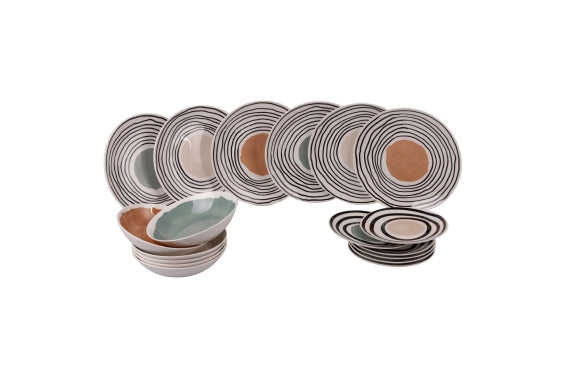 VENICE LIDO MODERN DINNER SET 18 PCS - 5921886