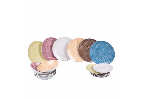 TEXTURE DINNER SET 18 PCS - 5921896