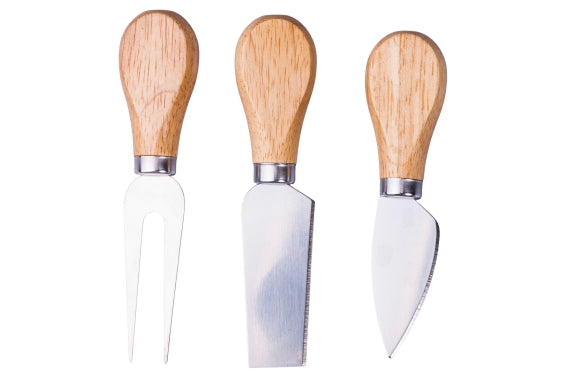 MALINDI CUTTING BOARD WITH 3 CHEESE KNIVES DECOR - 5921951