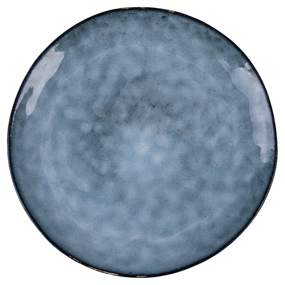 THE MARKET DINNER PLATE BLUE WITH BLACK BORDER - 5922137