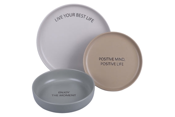 MOTIVATION SET 3PCS DINNER SET - 5922223