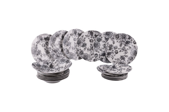 MADAME BLACK DINNER SET 18 PCS - 5922467