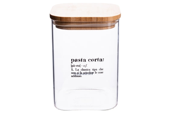 VICTIONARY JAR GLASS/ACACIA SHORT PASTA 1.45L - 5922640