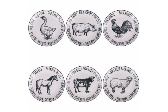 FARM DINNER PLATE 6 ASS - 5922893