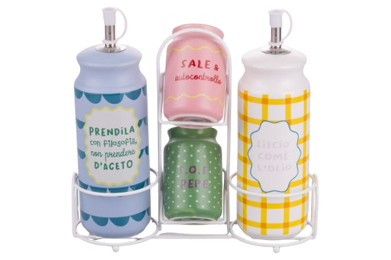 MORE AMOR MENAGE SET 4 PCS / STAND - 5923326