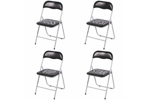 BIGISMORE FOLDING CHAIR BLACK COLOR 4 ASS - 5923328