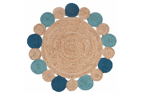 SIMPLE JUTE OCEAN RUG - 5923541