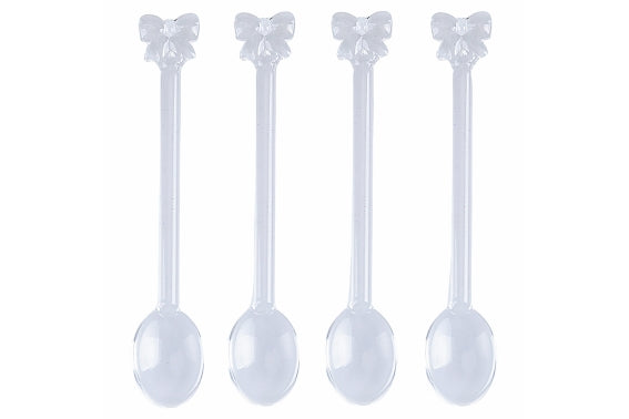 XMAS FIOCCHI SET 4 TEASPOONS CLEAR COLOR - 5924024