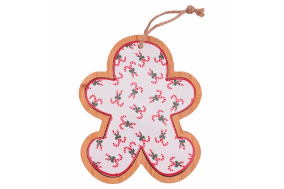 XMAS FIOCCHI CUTTING BOARD SNOWMAN18X22 BAMB/CERAM - 5924202