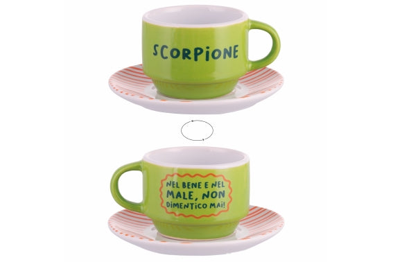 MORE AMOR SCORPIONE CUP SET 100ML W/ SAUCER - 5924645