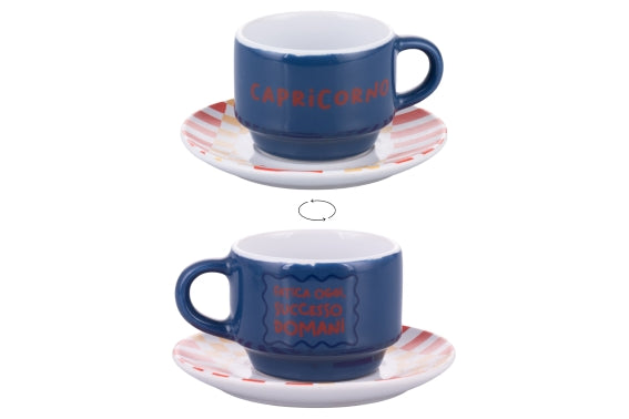 MORE AMOR CAPRICORN CUP W/SAUCER 100ML - 5924646