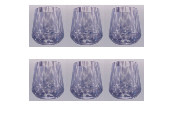 CANDY SET 6 PURPLE WATER GLASSES 410ML - 5925329