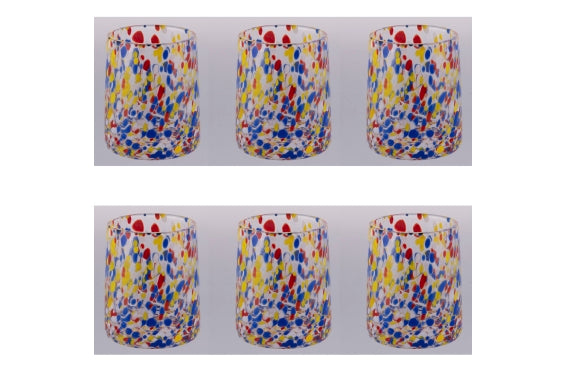 CANDY COLOR SET 6 WATER GLASSES 370ML - 5925442