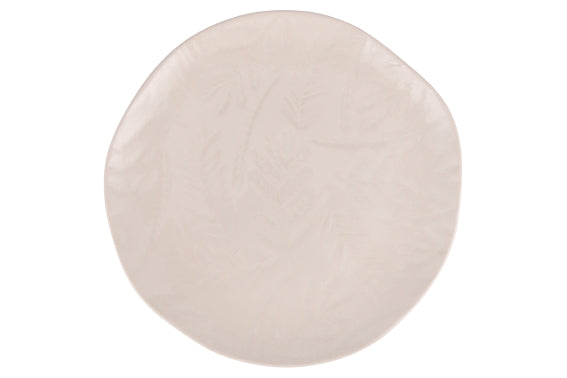 WHITE XMAS DINNER PLATE 27CM - 5925576