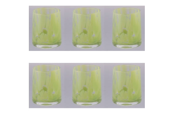 THALIA SET OF 6 GREEN WATER GLASSES 350ML - 5925970