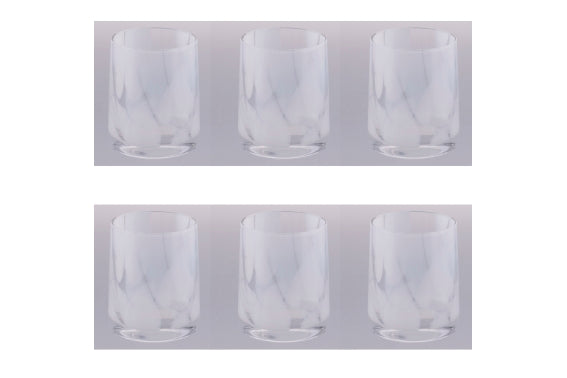 THALIA SET OF 6 WHITE WATER GLASSES 350ML - 5925971