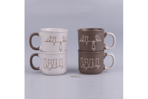 MIAO SET 4 COFFEE CUPS 90ML 4 ASS - 5926420