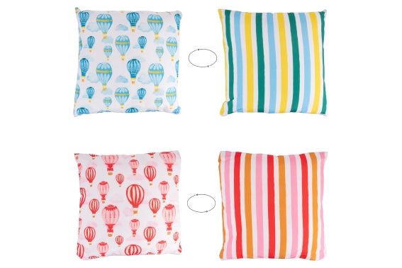 BABY BALLOON AIR BALLOON PILLOW DFACE 45X45 2ASS - 5926566