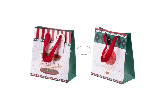 XMAS CIRCUS GIFT BAG 16X8X19CM - 5927527