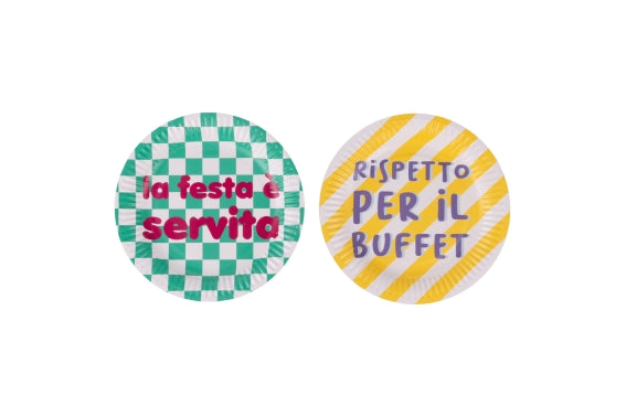 MORE AMOR SET 15 PAPER PLATES 18CM 2 ASS - 5927620