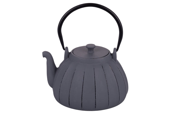 1000ML GREY CAST IRON TEAPOT - 5928261
